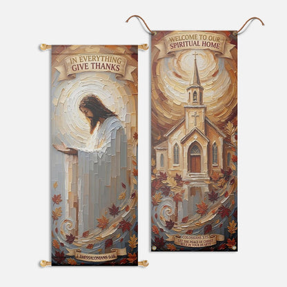 Fall Church Banners – In Everything Give Thanks — original mockup 2