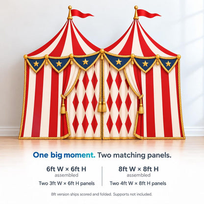 Custom circus tent backdrop — image 10