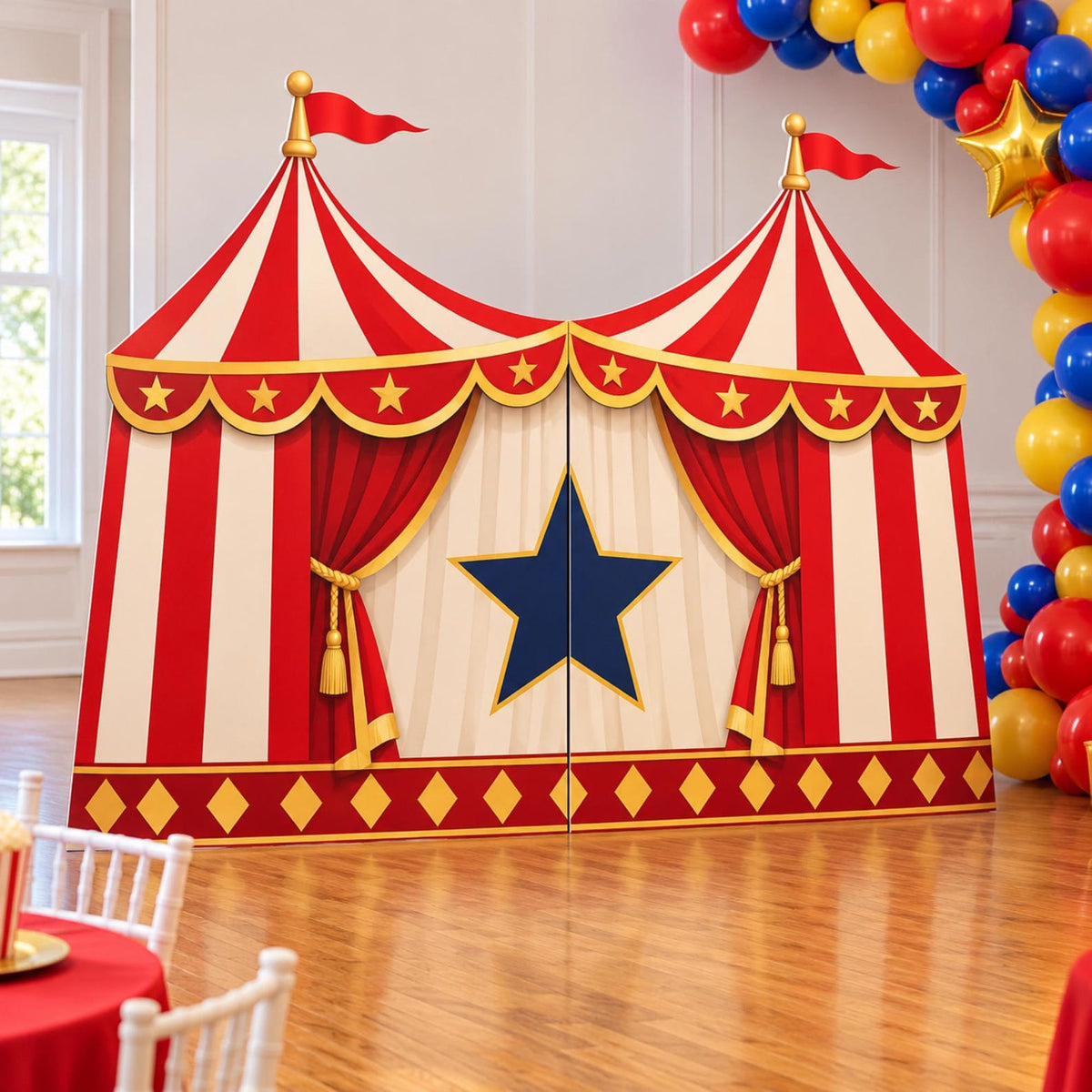Custom circus tent backdrop — image 12