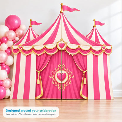 Custom circus tent backdrop — image 4
