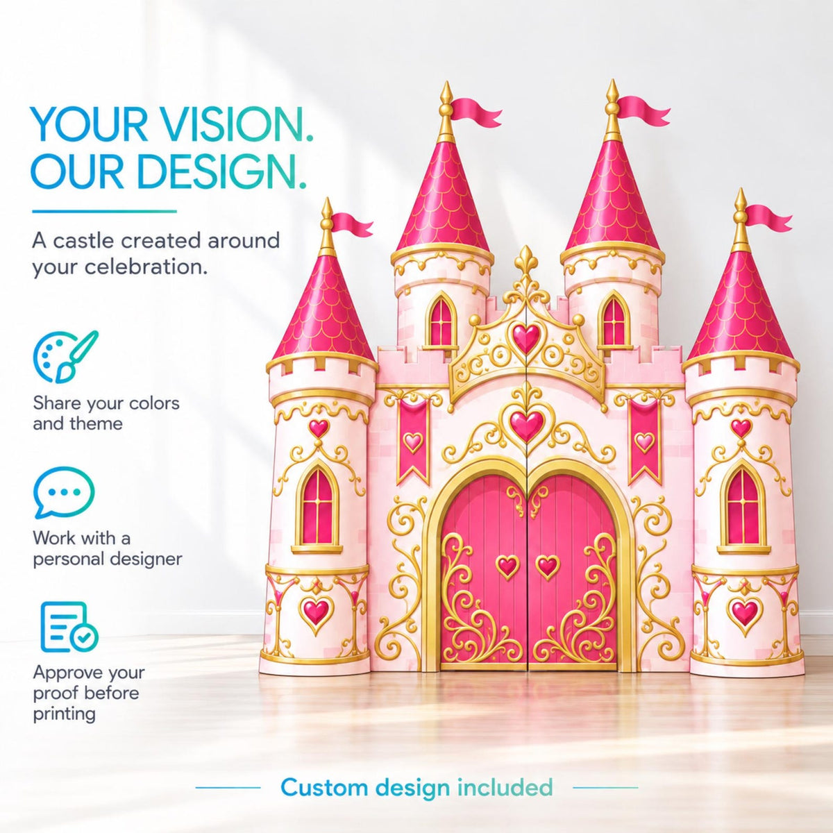 Custom castle backdrop – listing photo 17