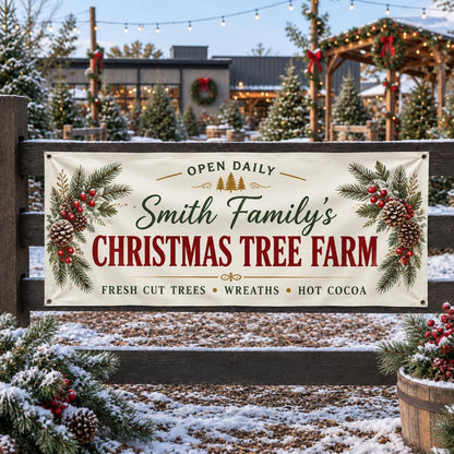 Custom Christmas vinyl banner — gallery image 3