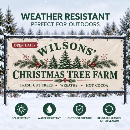 Custom Christmas vinyl banner — gallery image 6