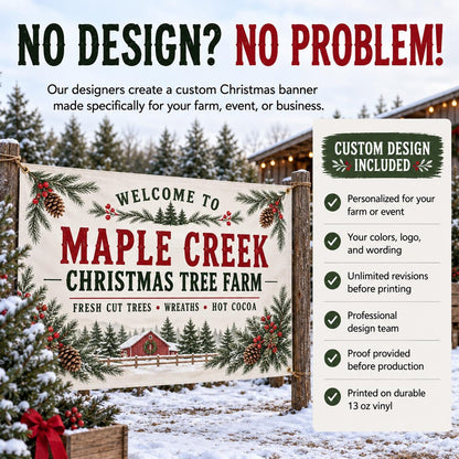 Custom Christmas vinyl banner — gallery image 7