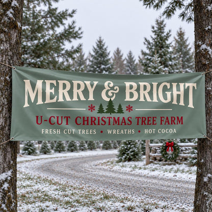 Custom Christmas vinyl banner — gallery image 9