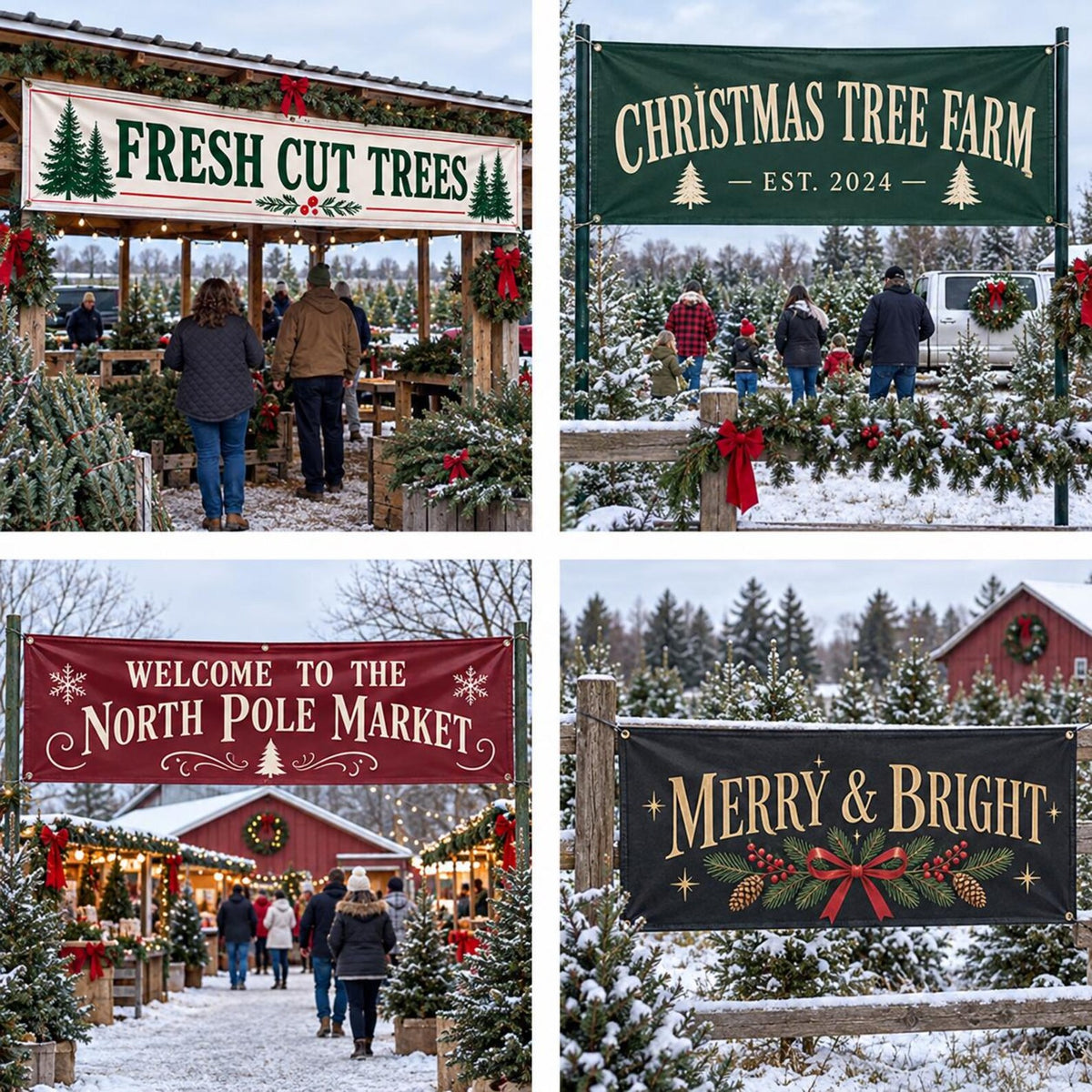 Custom Christmas vinyl banner — gallery image 10