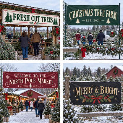Custom Christmas vinyl banner — gallery image 10