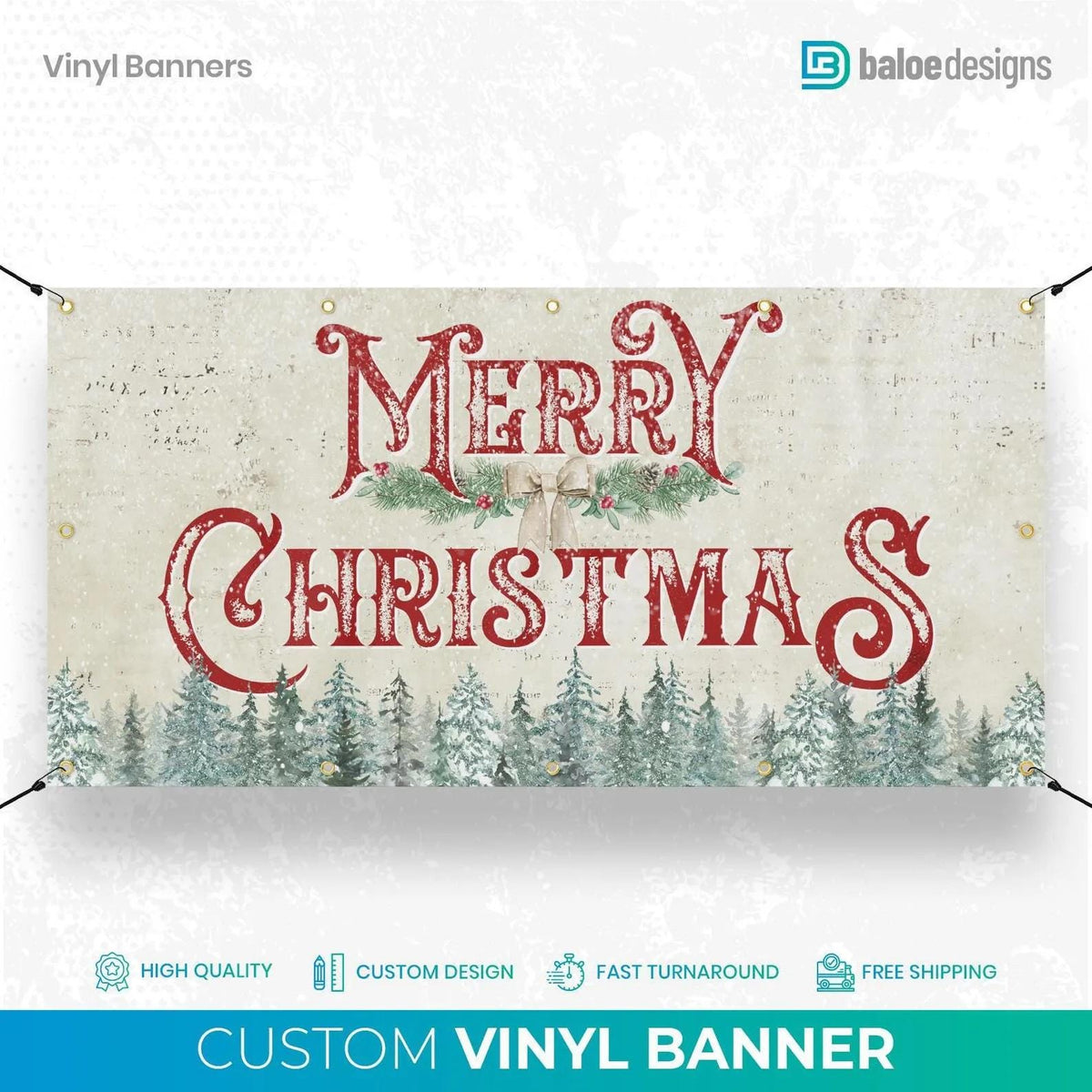 Custom Christmas vinyl banner — gallery image 14