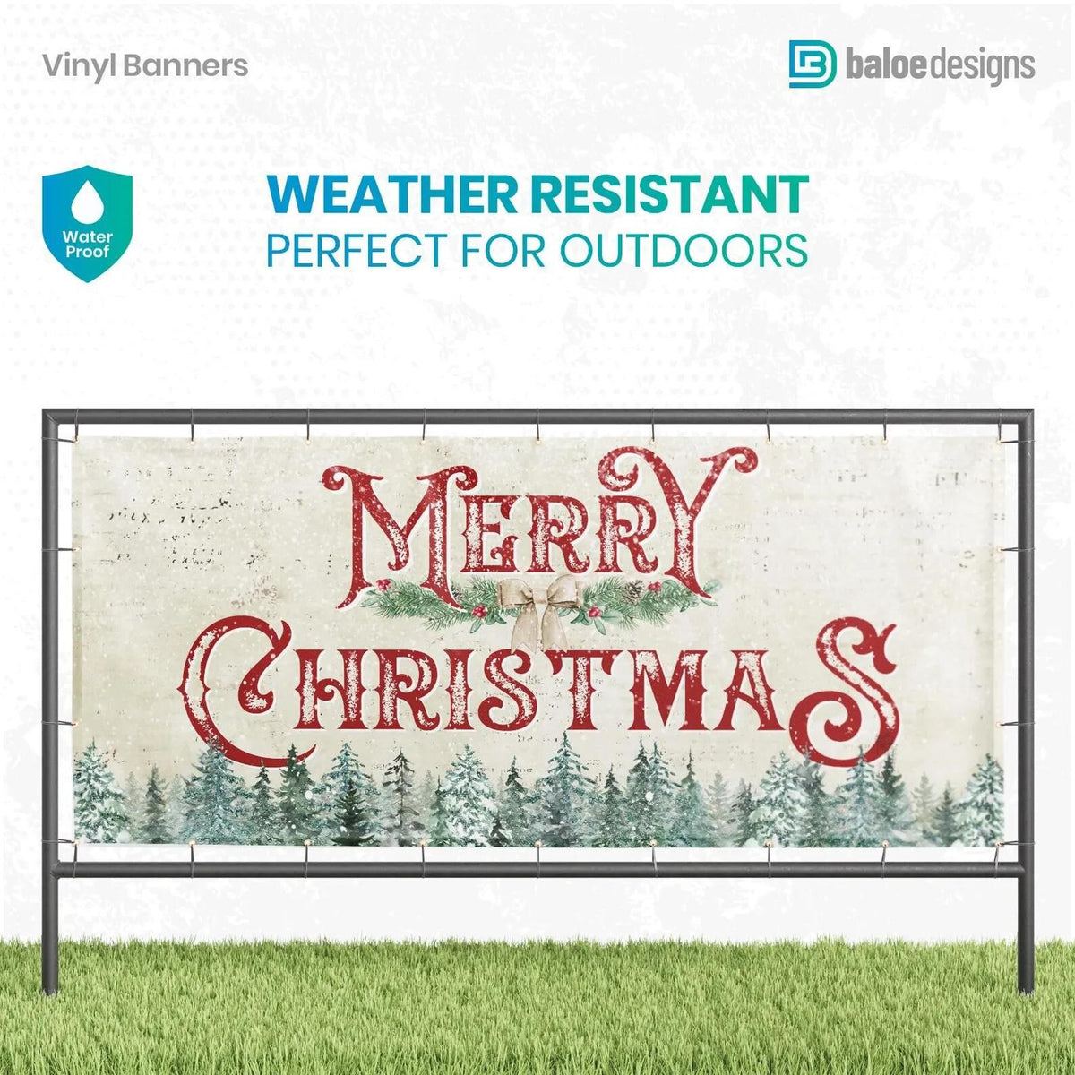 Custom Christmas vinyl banner — gallery image 15