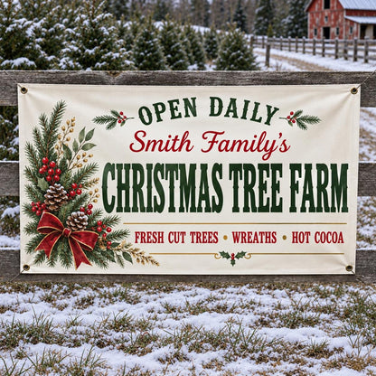 Custom Christmas vinyl banner — gallery image 16