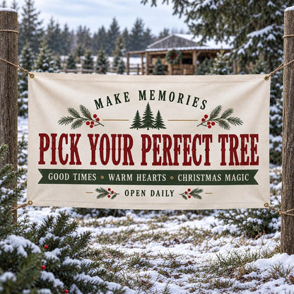 Custom Christmas vinyl banner — gallery image 17