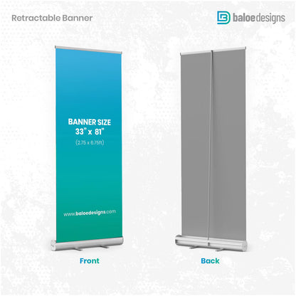 Set of 3 Retractable Banners