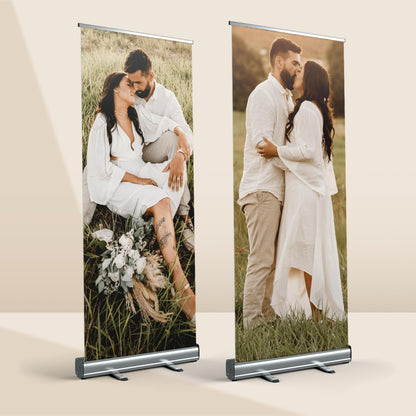 Wedding combo set of 2 retractable banners