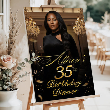 Custom birthday foam board welcome sign