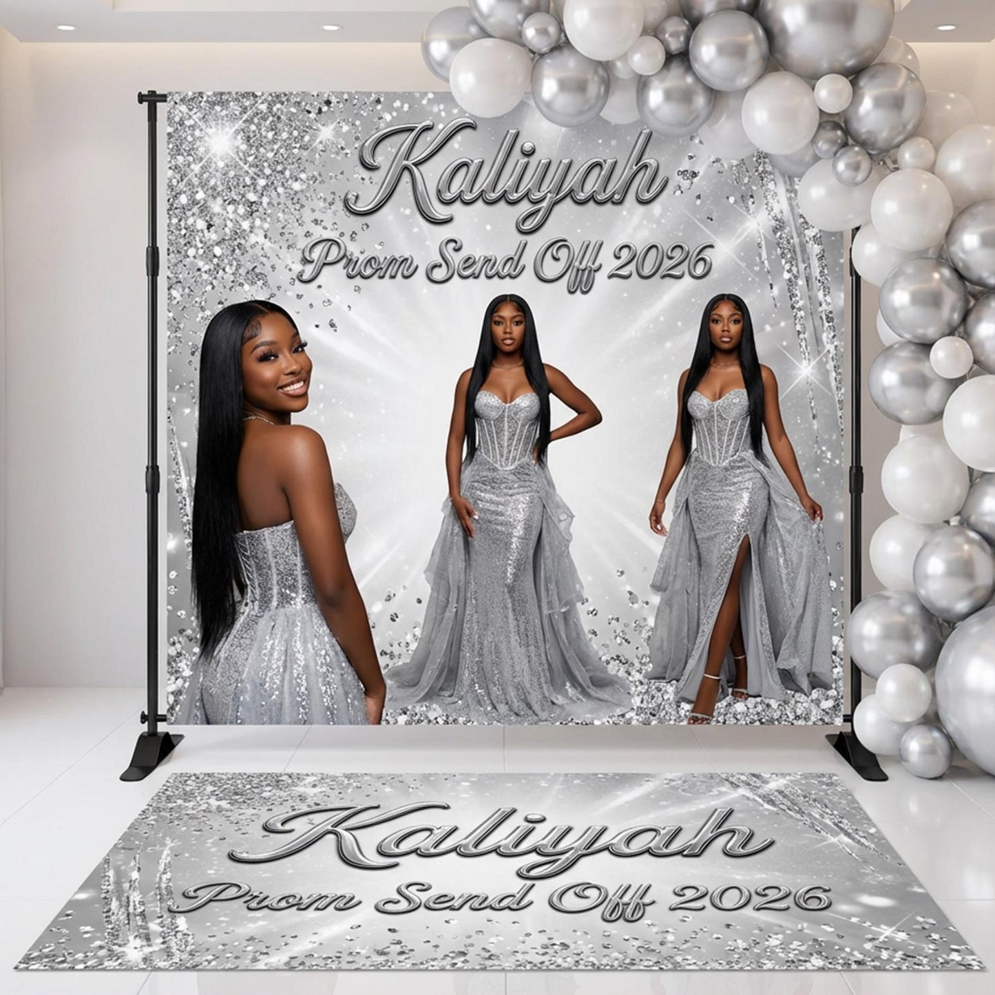 Prom Backdrop + Floor Decal Set