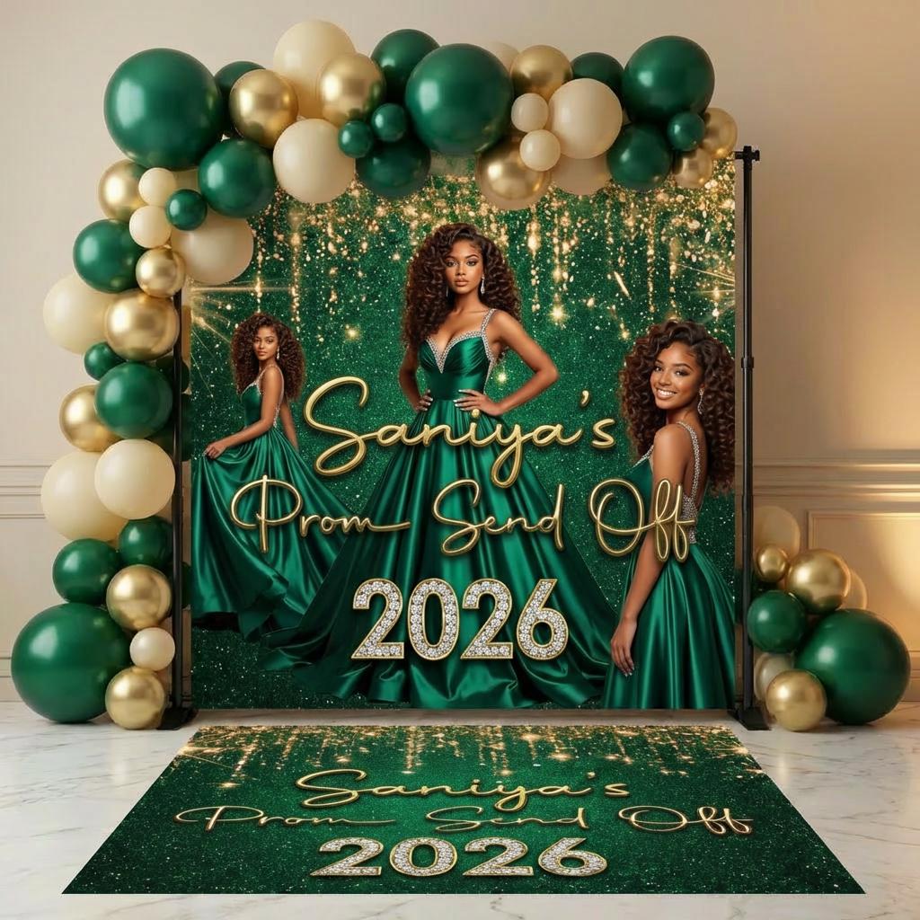 Prom Backdrop + Floor Decal Set