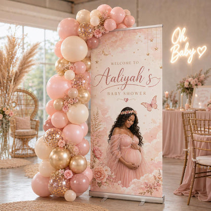 Baby Shower Retractable Banner