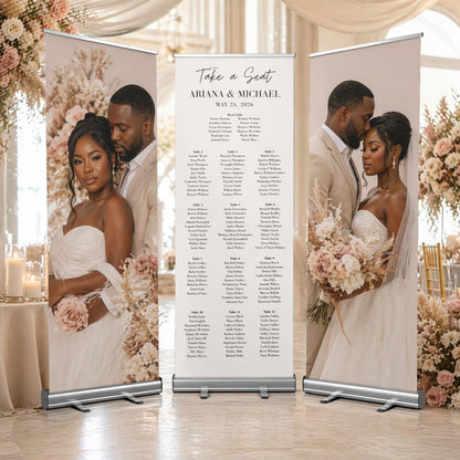 Wedding combo banner set with seating chart
