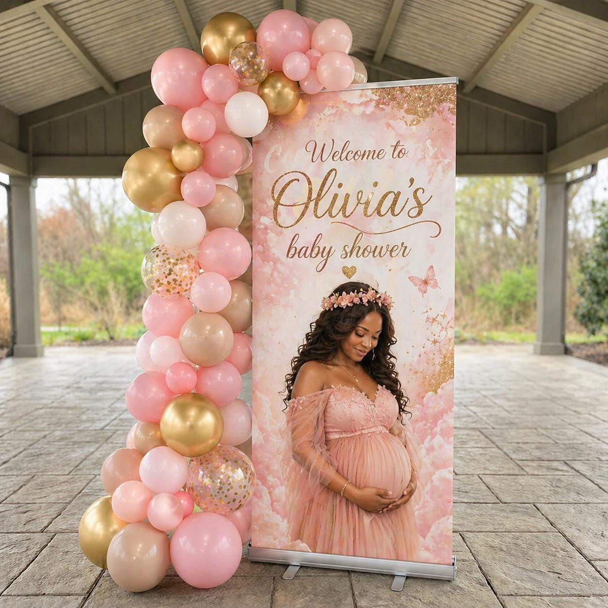 Baby Shower Retractable Banner