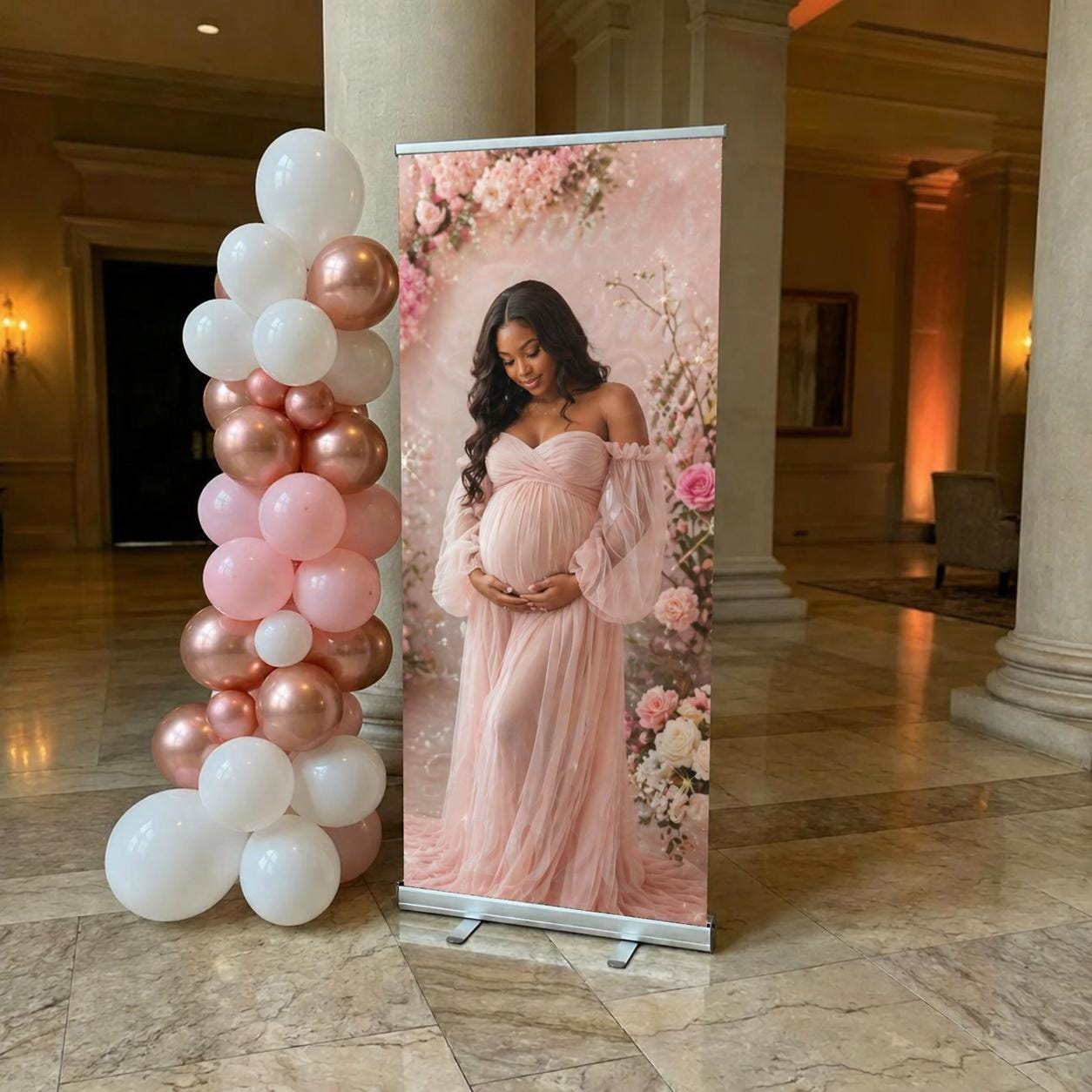 Baby Shower Retractable Banner