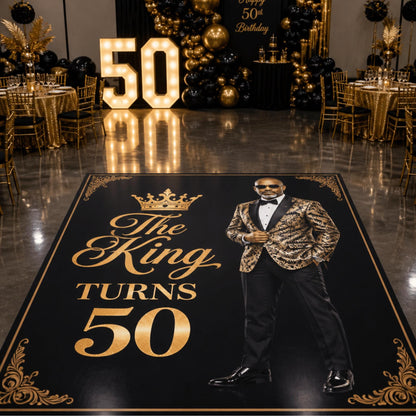 Custom birthday floor decal
