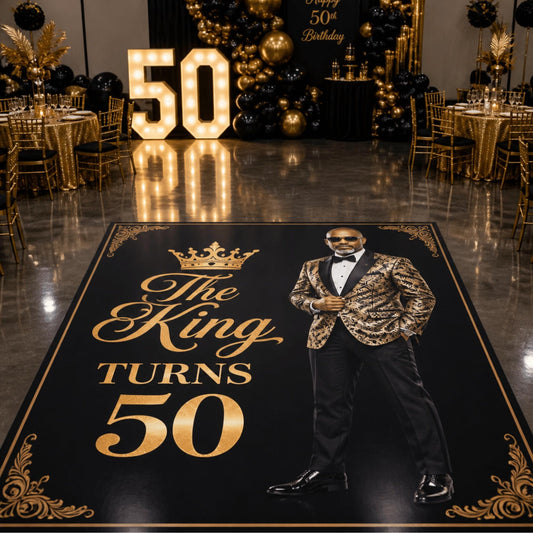 Custom birthday floor decal