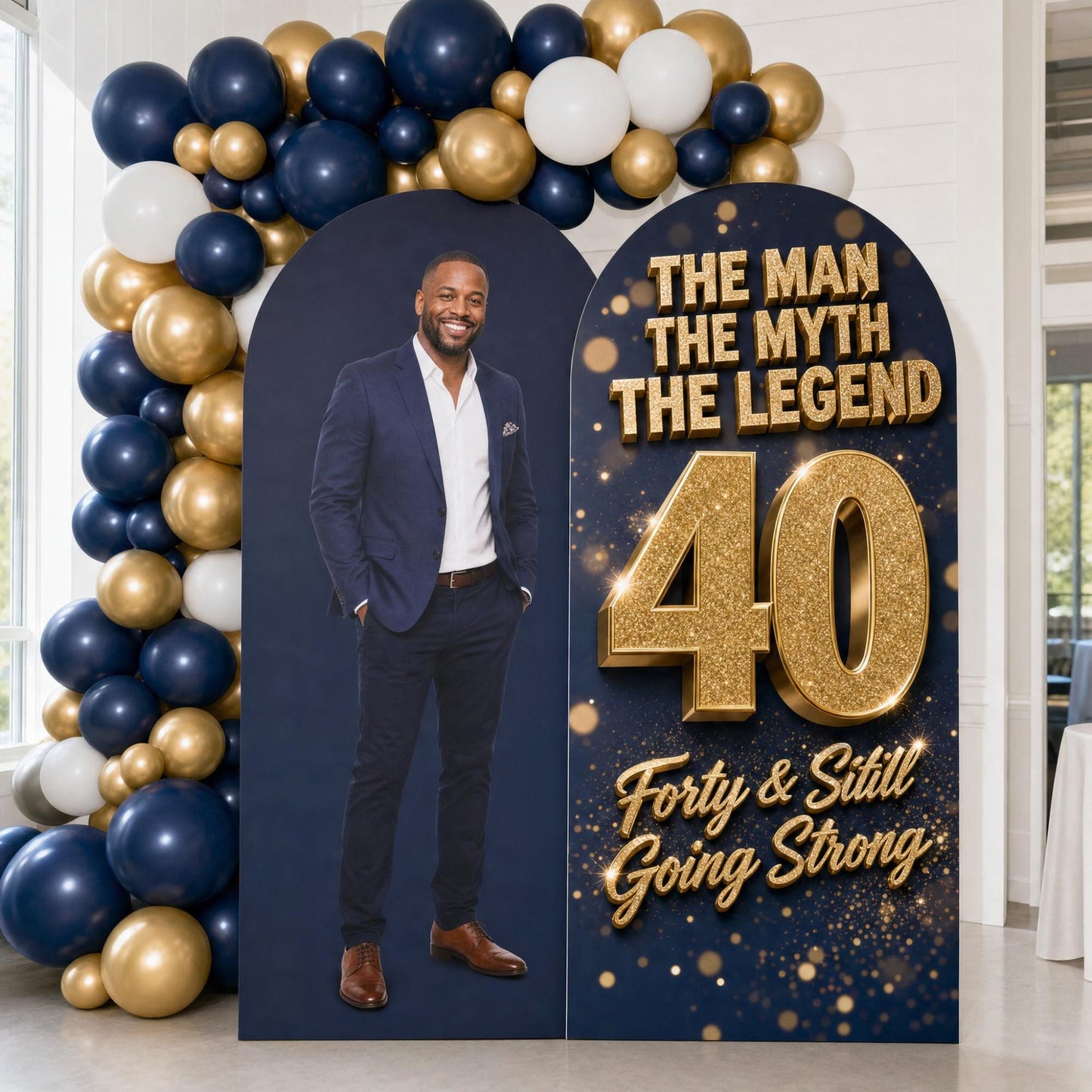 Custom birthday arch board display