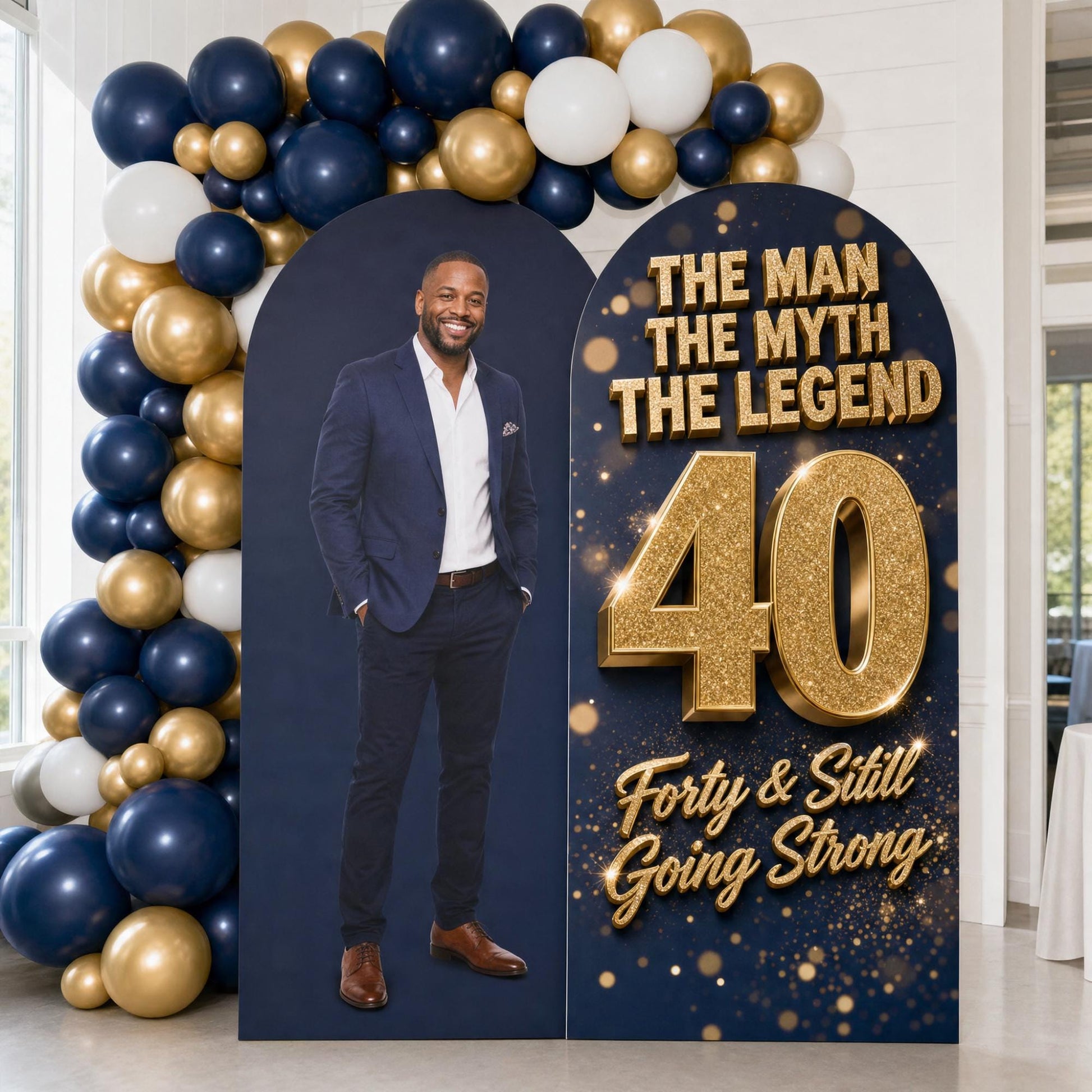 Custom birthday arch board display