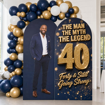 Custom birthday arch board display