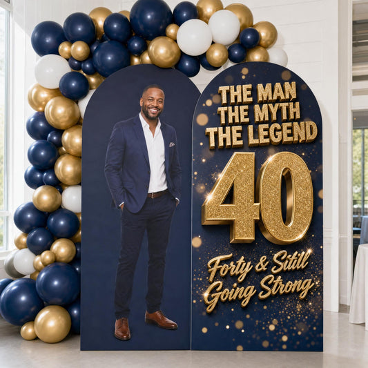 Custom birthday arch board display