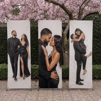 Custom wedding X-banner stand set — product gallery image 18.