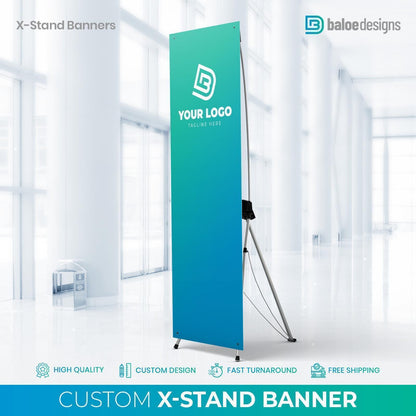 Custom wedding X-banner stand set — product gallery image 7.