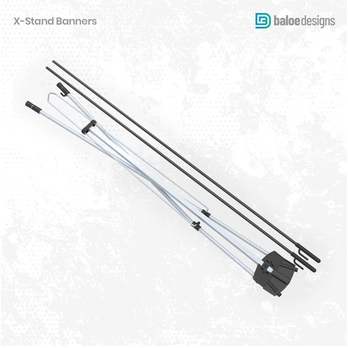 Custom wedding X-banner stand set — product gallery image 9.
