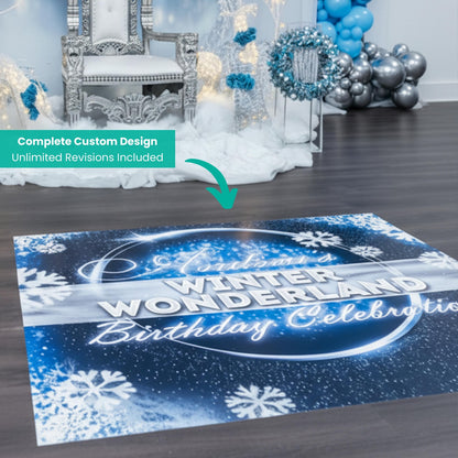 Custom winter wonderland floor decal — gallery image 2
