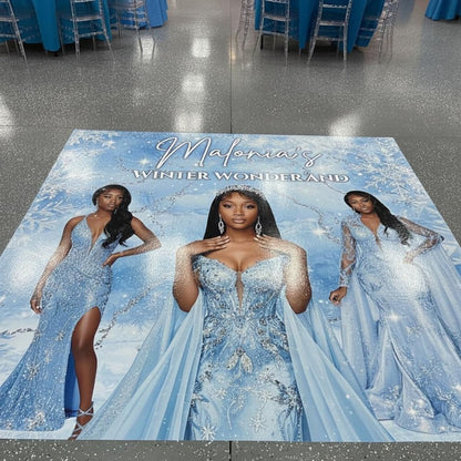 Custom winter wonderland floor decal — gallery image 3