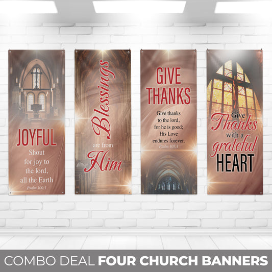 Set of 4 Church Banners