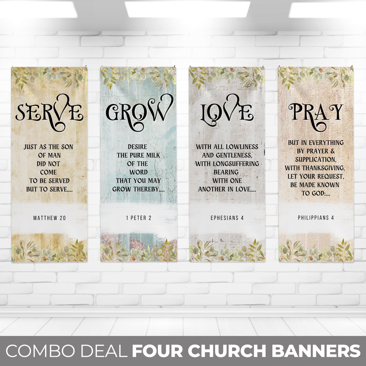 Set of 4 Church Banners