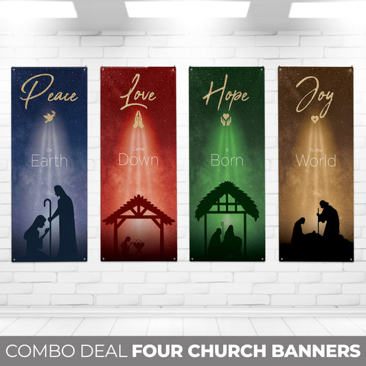 Set of 4 Church Banners